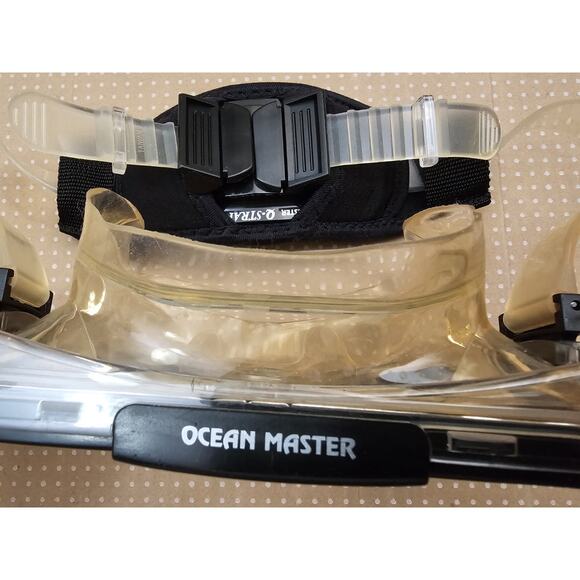 Ocean Master Dive Mask – Q-Strap – Tempered Glass – Black - Picture 2 of 7